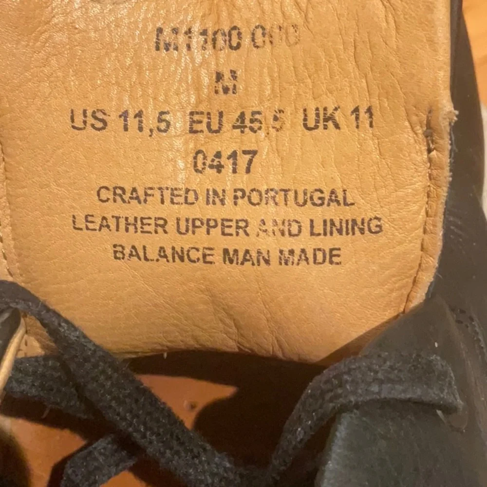 Samuel Hubbard Men’s Vibram Leather Shoes Black Size 11.5